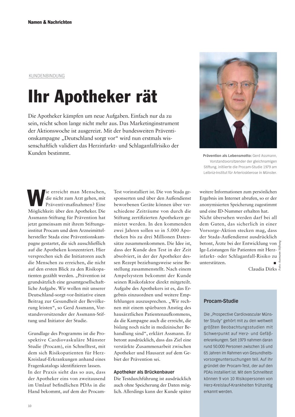 Vorschauseite 1: Ihr Apotheker rät