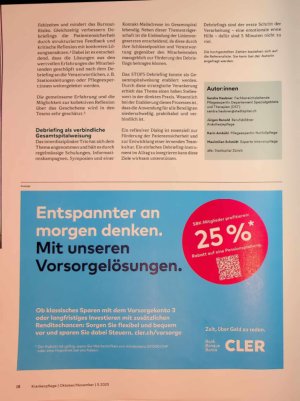 Vorschauseite 3: Debriefings - oft ungenutzte Ressource im klinischen Alltag