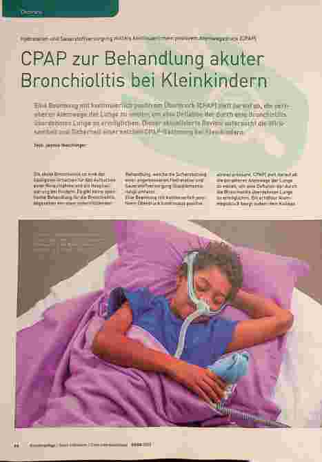 Vorschauseite 1: Hydratation und Sauerstoffversorgung mittels kontinuierlichem positivem Atemwegsdruck (CPAP) - CPAP zur Behandlung akuter Bronchiolitis bei Kleinkindern