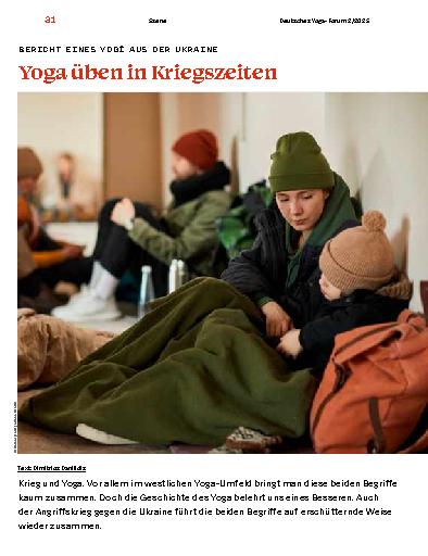 Vorschauseite 1: Yoga üben in Kriegszeiten