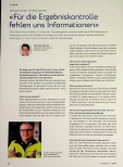 Vorschauseite 1: "Für die Ergebniskontrolle fehlen uns Informationen."