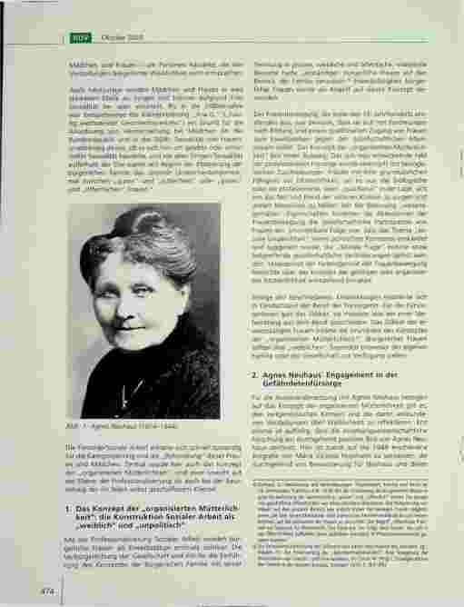 Vorschauseite 2: Friedfertige Frauen und unpolitische Soziale Arbeit? Die Fürsorgefunktionärin Agnes Neuhaus und die Juristin Käthe Petersen