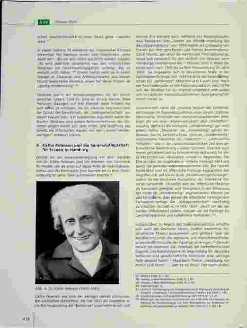 Vorschauseite 6: Friedfertige Frauen und unpolitische Soziale Arbeit? Die Fürsorgefunktionärin Agnes Neuhaus und die Juristin Käthe Petersen