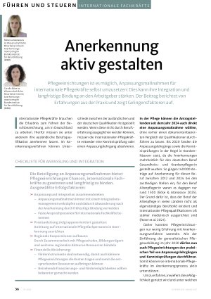 Vorschauseite 1: Anerkennung aktiv gestalten