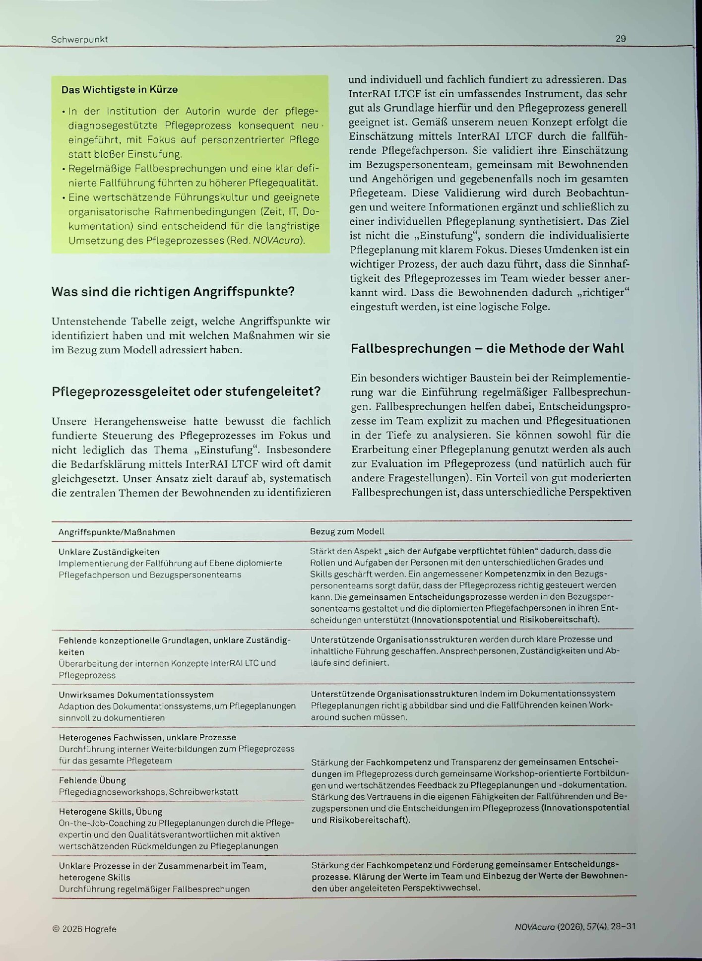 Vorschauseite 2: Pflegeprozess in der Langzeitpflege – was steckt dahinter?