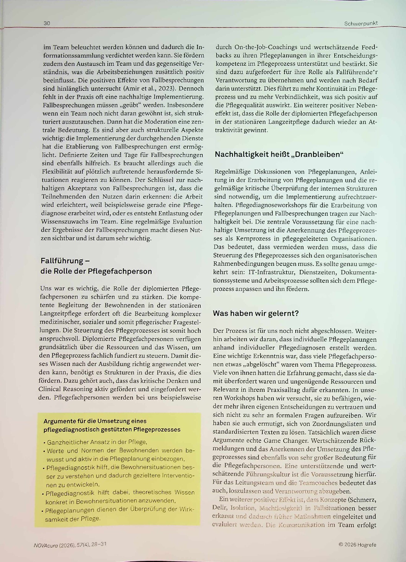 Vorschauseite 3: Pflegeprozess in der Langzeitpflege – was steckt dahinter?
