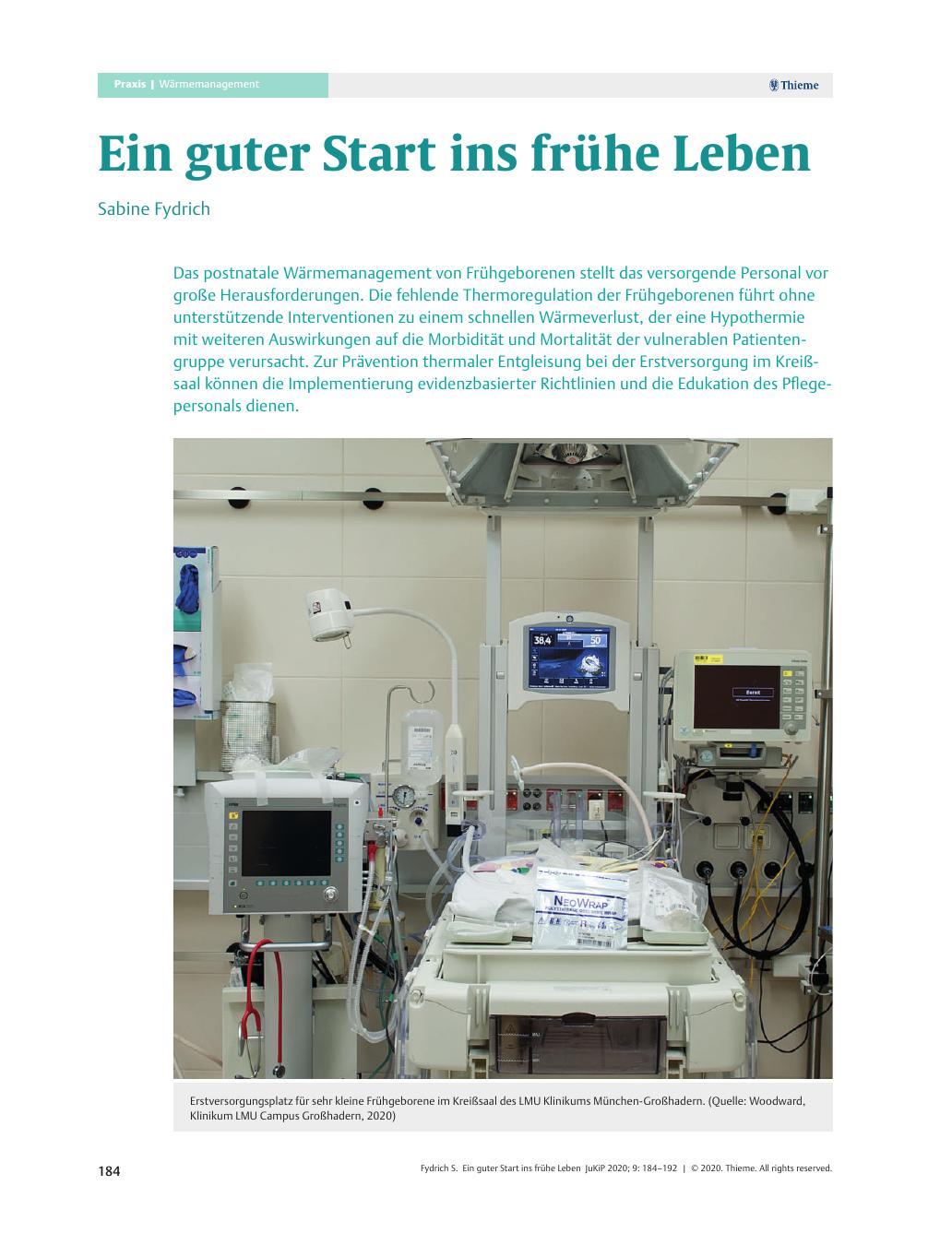 Vorschauseite 1: Ein guter Start ins frühe Leben