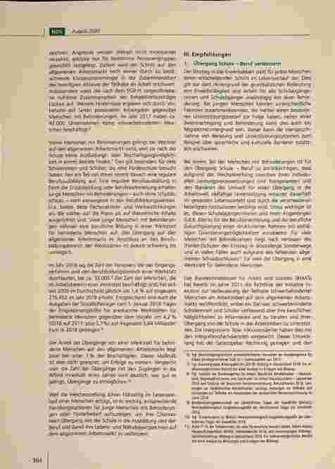 Vorschauseite 3: Bestandsaufnahme und Empfehlungen des Deutschen Vereins zur selbstbestimmten Teilhabe am Arbeitsleben von Menschen mit Behinderungen.
