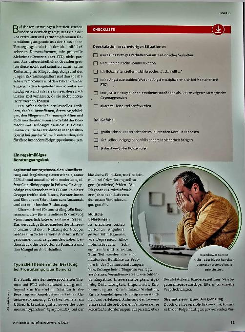 Vorschauseite 2: "Warum lachst du, wenn ich weine? " Psychosoziale Langzeitbegleitung von Angehörigen von Menschen mit Frontotemporaler Demenz (FTD)