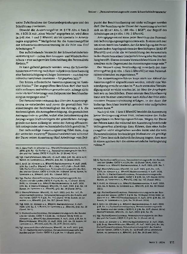 Vorschauseite 6: "Personalvertretungsrecht meets Schwerbehindertenrecht"