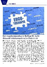 Vorschauseite 1: Der ergotherapeutische Beitrag für mehr Gesundheitskompetenz in Österreich