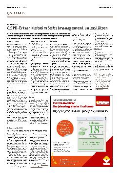 Vorschauseite 1: COPD-Erkrankte beim Selbstmanagement unterstützen