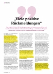 Vorschauseite 1: "Viele positive Rückmeldungen"