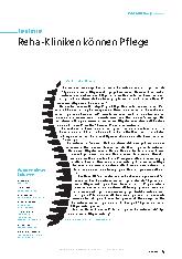 Vorschauseite 1: Reha-Kliniken können helfen.