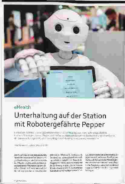 Vorschauseite 1: Unterhaltung auf der Station mit Robotergefährte Pepper