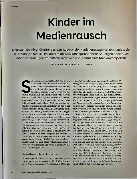 Vorschauseite 1: Kinder im Medienrausch