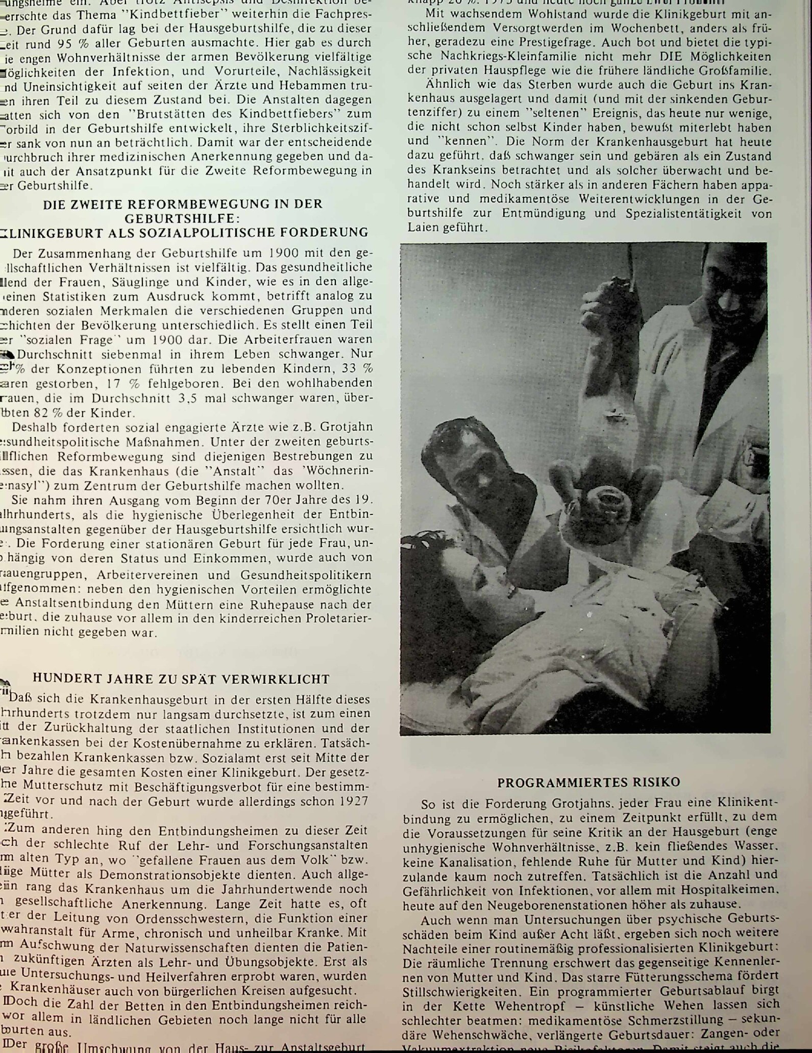 Vorschauseite 2: Sonntagskinder Klinikgeburt- Hausgeburt