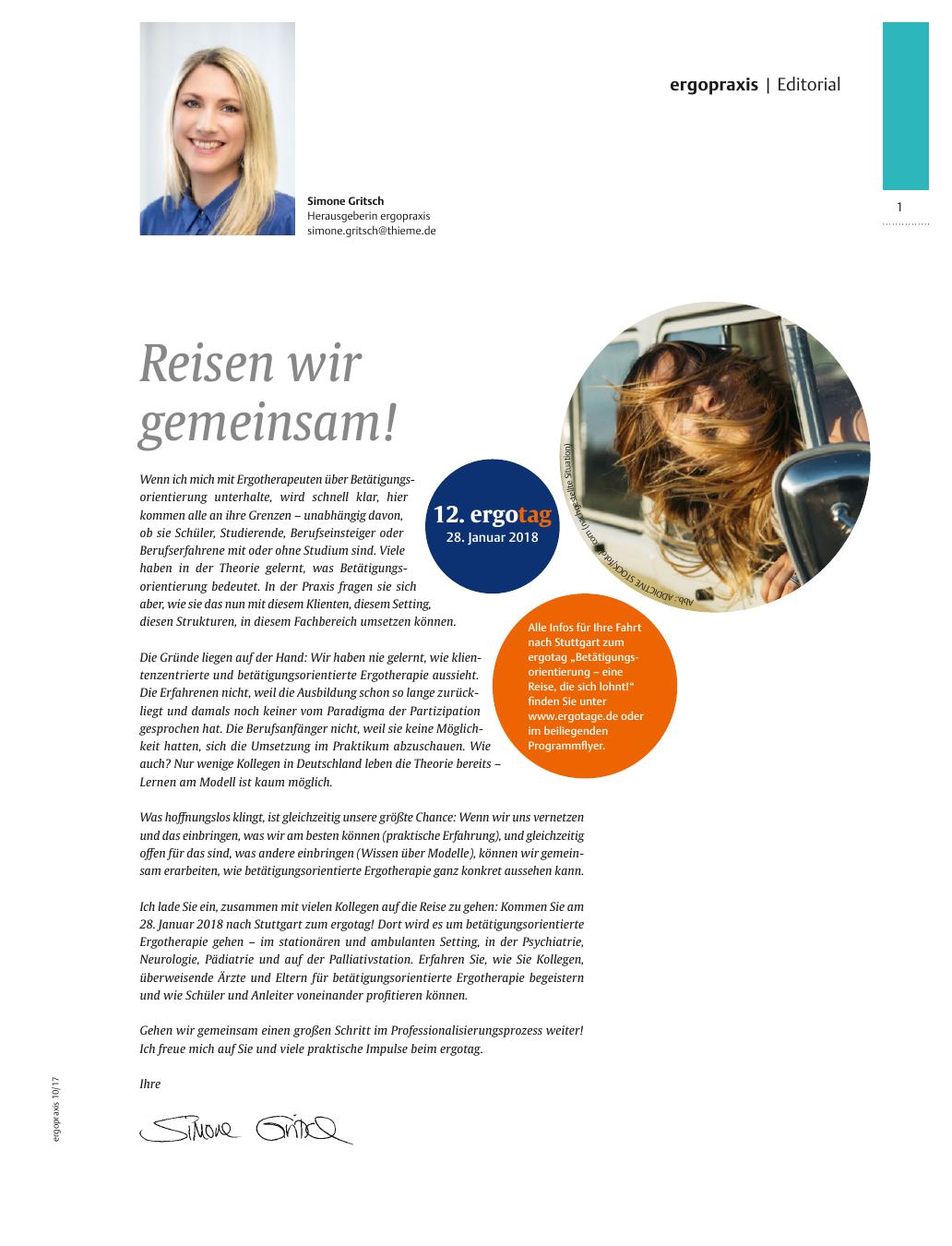 Vorschauseite 1: Reisen wir gemeinsam!