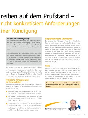 Vorschauseite 2: Einwurf-Einschreiben auf dem Prüfstand – Bundesarbeitsgericht konkretisiert Anforderungen an den Zugang einer Kündigung