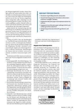 Vorschauseite 2: Kontrolle: Wenn die Pflegekasse mit einer Abmahnung droht