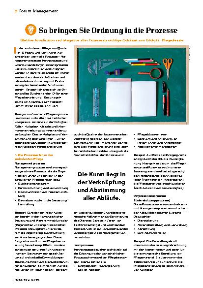 Vorschauseite 1: So bringen Sie Ordnung in die Prozesse