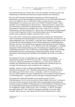 Vorschauseite 2: III. Personalvertretungsund Betriebsverfassungsrecht Tarifliche Regelungssperre – Mitbestimmung des Betriebsrats – betriebliche Übung – Schriftformgebot