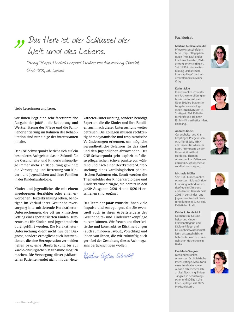 Vorschauseite 1: Editorial
