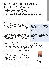 Vorschauseite 1: Zur Wirkung des § 8 Abs. 5 Satz 3 KHEntgG auf die Fallzusammenführung