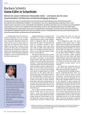 Vorschauseite 1: Keine Käfer in Schachteln Warum wir unsere Schmerzen miteinander teilen – und warum das für unser Zusammenleben mit Menschen mit Beeinträchtigung wichtig ist