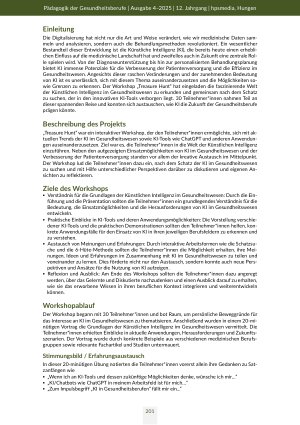 Vorschauseite 2: Workshop: Treasure Hunt Auf der Suche nach dem Schatz der KI im Gesundheitswesen