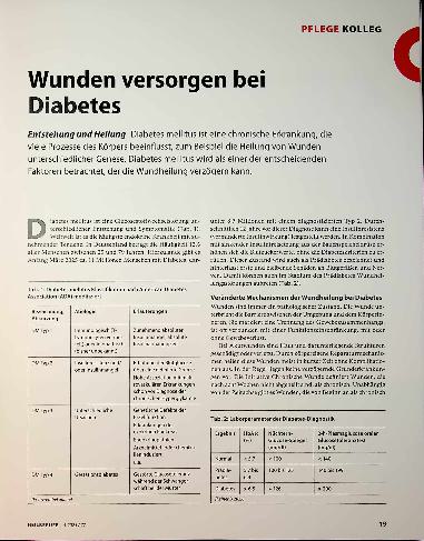 Vorschauseite 1: Wunden versorgen bei Diabetes