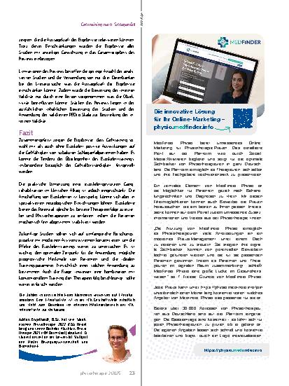Vorschauseite 4: Gehtraining nach Schlaganfall: physiotherapeutisches Gehtraining versus Gehtraining mittels Exoskelett – ein systematisches Review