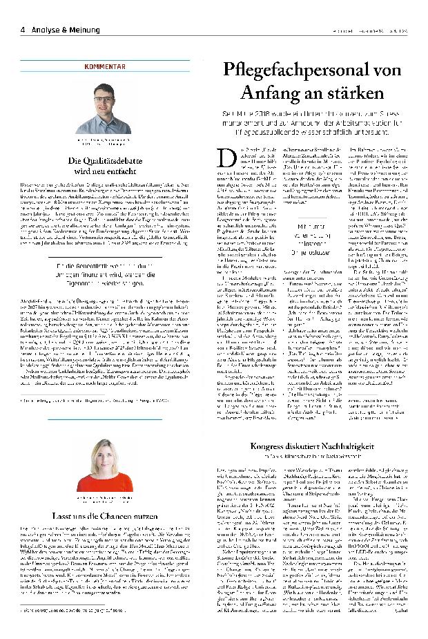 Vorschauseite 1: Pflegefachpersonal von Anfang an stärken