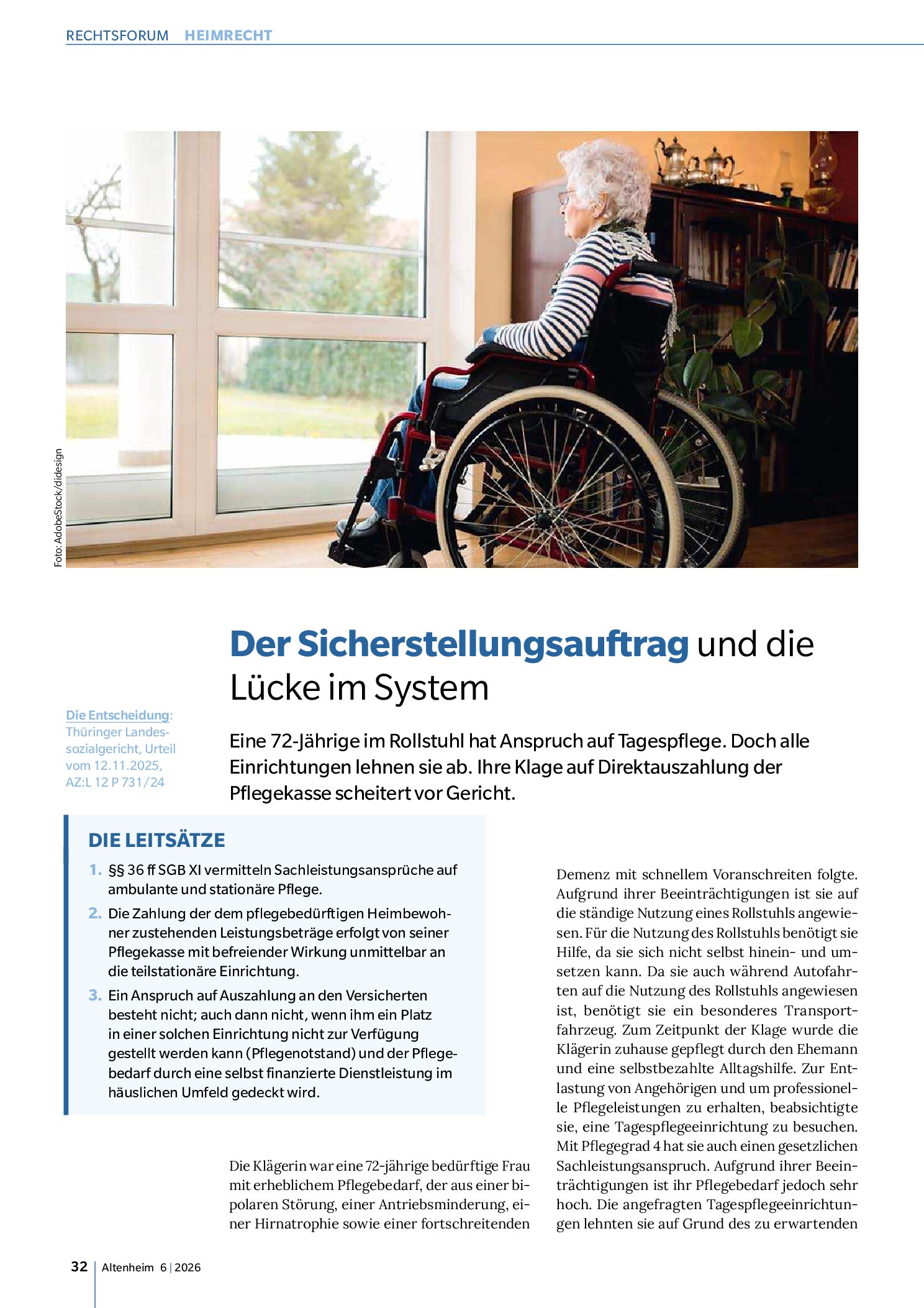 Vorschauseite 1: Der Sicherstellungsauftrag und die Lücke im System