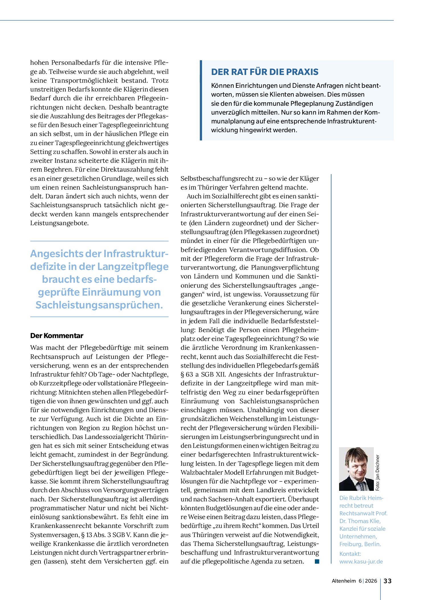 Vorschauseite 2: Der Sicherstellungsauftrag und die Lücke im System