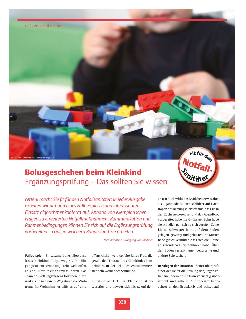 Vorschauseite 1: Bolusgeschehen beim Kleinkind - Ergänzungsprüfung ? Das sollten Sie wissen