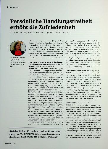 Vorschauseite 1: Persönliche Handlungsfreiheit erhöht die Zufriedenheit.
