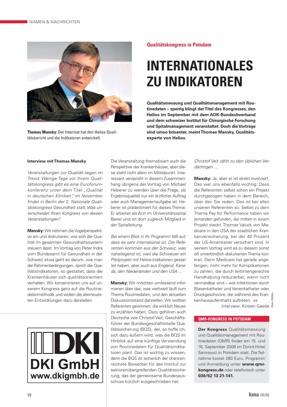 Vorschauseite 1: Internationales zu Indikatoren