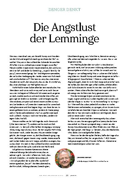 Vorschauseite 1: Die Angstlust der Lemminge