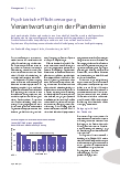 Vorschauseite 1: Psychiatrische Pflichtversorgung - Verantwortung in der Pandemie