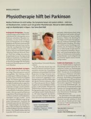 Vorschauseite 1: Physiotherapie hilft bei Parkinson.