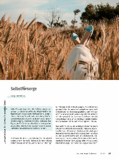 Vorschauseite 1: Selbstfürsorge