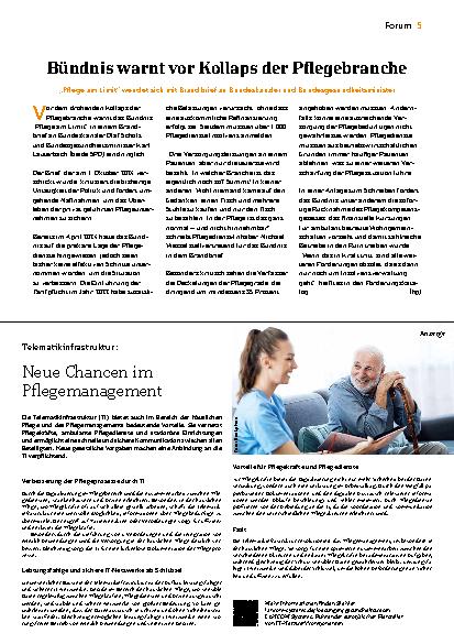Vorschauseite 2: Lauterbach will Pläne für Pflegereform vorlegen.