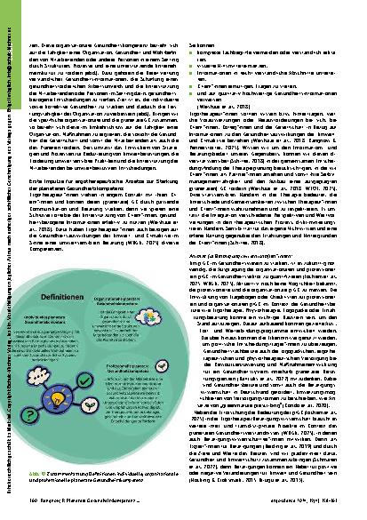 Vorschauseite 3: Planeta**r**e Gesundheitskompetenz – was bedeutet das Konzept für die Ergotherapie und Occupational Science?