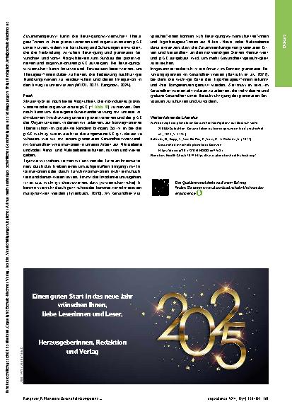 Vorschauseite 4: Planeta**r**e Gesundheitskompetenz – was bedeutet das Konzept für die Ergotherapie und Occupational Science?