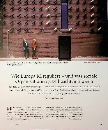 Vorschauseite 1: Wie Europa KI reguliert - und was soziale Organisationen jetzt beachten müssen