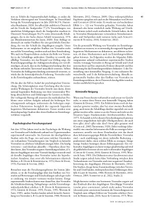 Vorschauseite 3: Zur Relevanz von Vorstrafen für die Anklageentscheidung