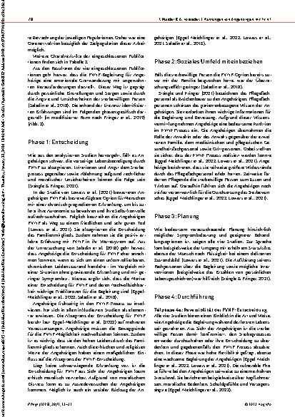 Vorschauseite 6: Freiwilliger Verzicht auf Nahrung und Flüssigkeit: Die Angehörigenperspektive