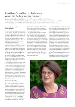 Vorschauseite 1: Kreatives Schreiben ist heilsam – wenn die Bedingungen stimmen