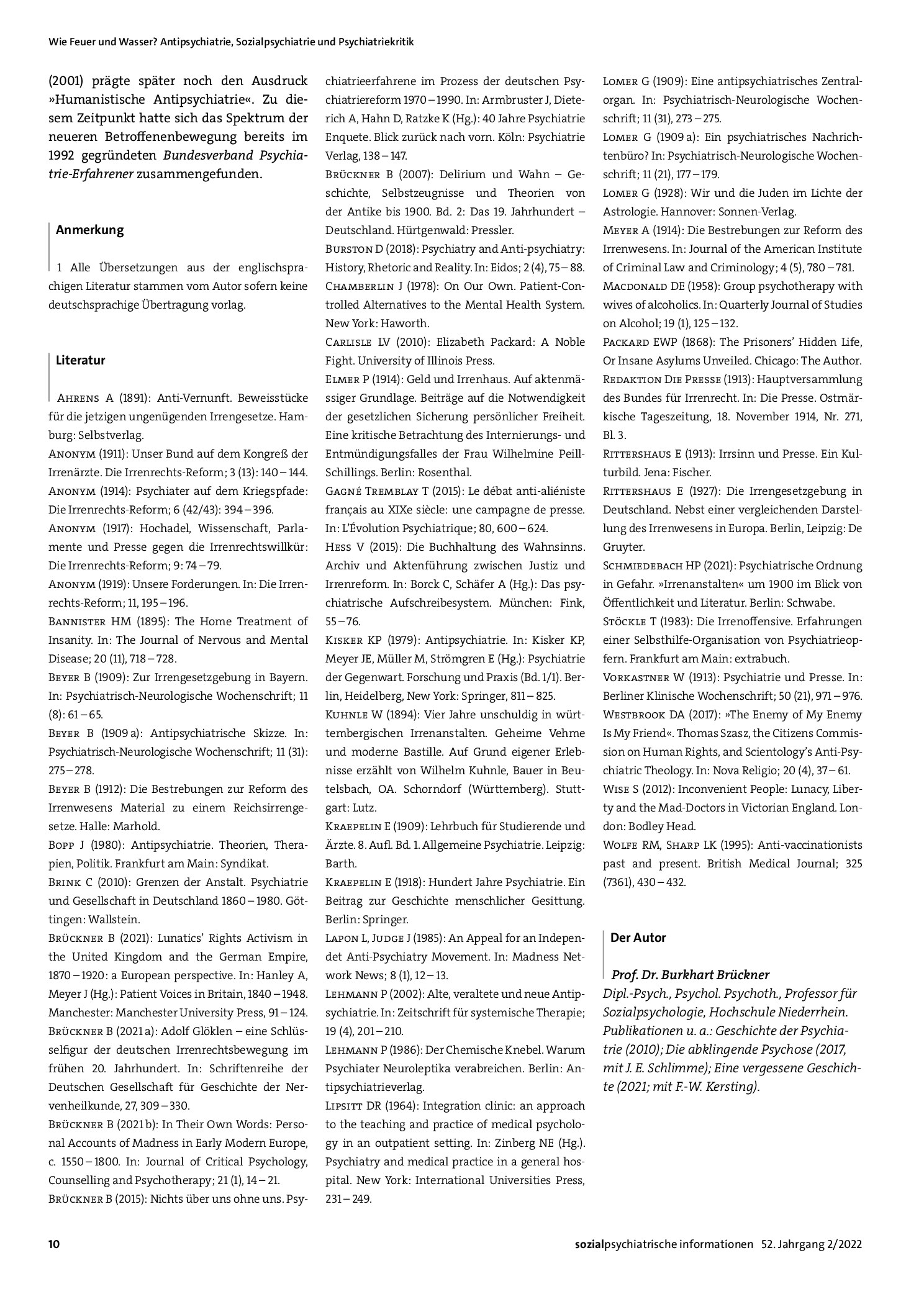 Vorschauseite 5: „Schlammströme, in denen man uns ersäufen möchte“ Zur Genese des Begriffs „Antipsychiatrie“ im frühen 20. Jahrhundert
